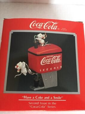 Enesco Coca-Cola 1990 Have a Coke and a Smile Ornament